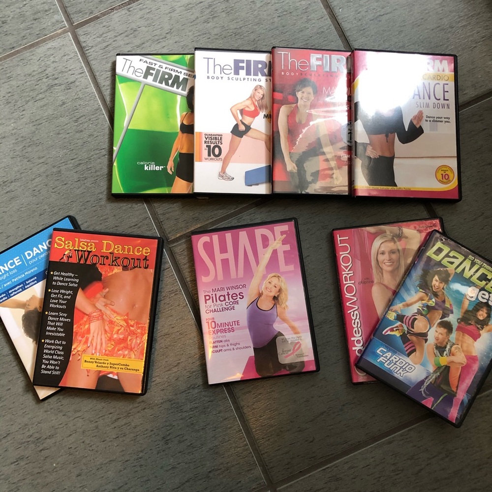 Workout DVDS x 9